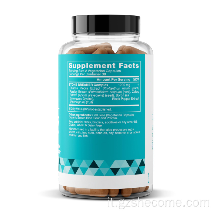 Sistema trasparente rene Kidney Cleanse Caldder Capsule